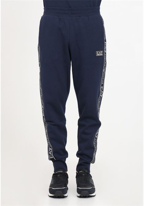 Pantaloni blu di tuta con logo series da uomo EA7 | 6RPP55PJ07Z1554