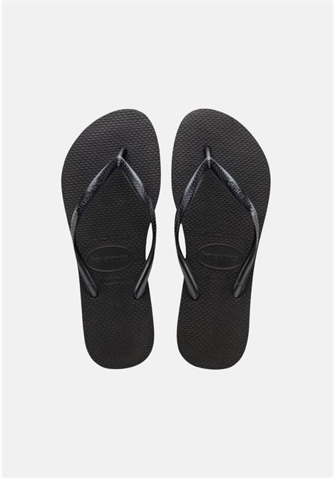 Slim women's black flip flops HAVAIANAS | 40000300090