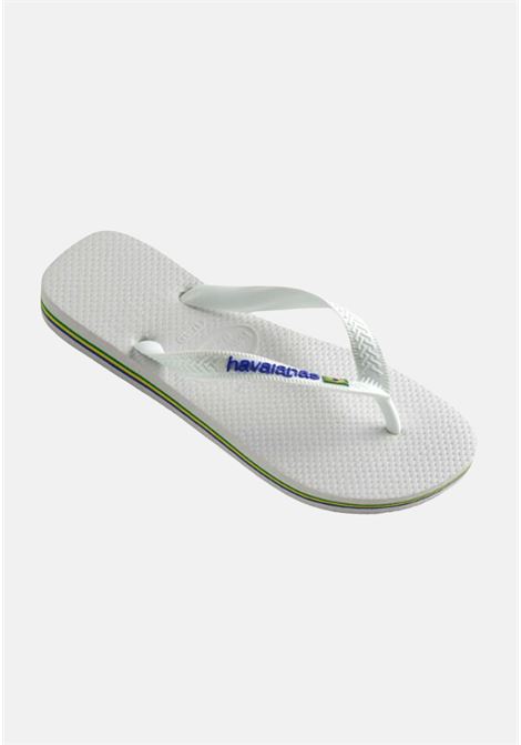 White flip flops for men and women Brasil HAVAIANAS | 41108500001