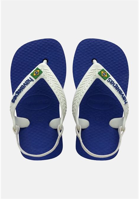 Brasil Logo II baby blue flip flops HAVAIANAS | 41405772711