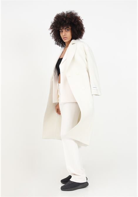 White women's coat with button closure HINNOMINATE | HNW1153.