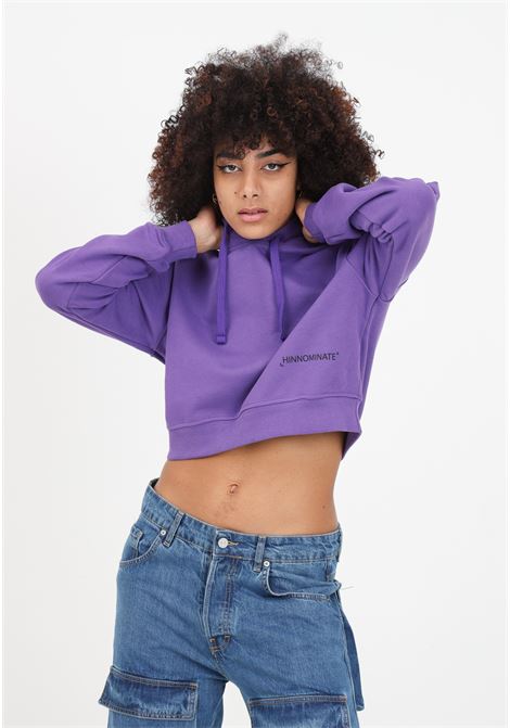 Purple women's hooded sweatshirt HINNOMINATE | HNW905PURPLE