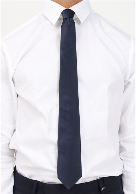 Blue silk tie for men LANVIN | 1282/1c.
