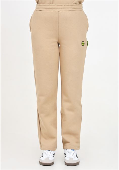 Pantalone sportivo beige per donna e bambina con patch logo BARROW | F4BKJUFP131BW016