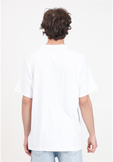 White t-shirt with front logo for men CONVERSE | 10025459-A03.