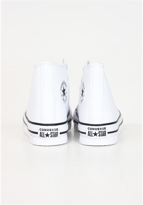 Sneakers Chuck Taylor All Star Platform Leather bianche per bambino e bambina CONVERSE | A01016C.