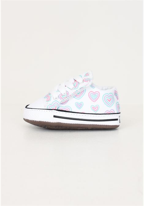 Sneakers Chuck Taylor All Star Hearts Easy-On bianche da neonato CONVERSE | A08460C.