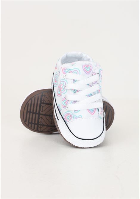 Sneakers Chuck Taylor All Star Hearts Easy-On bianche da neonato CONVERSE | A08460C.