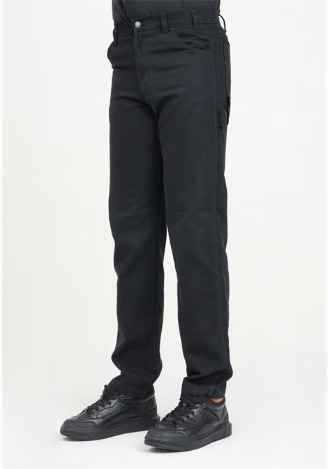 Black men's jeans with logo label DIckies | DK0A4XIFC401.