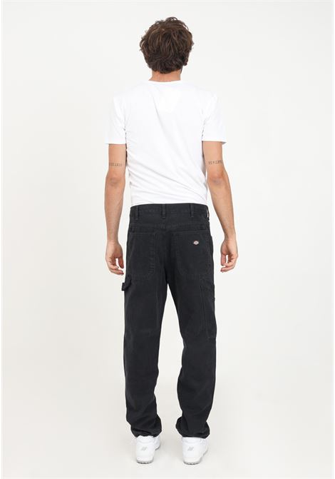 Black men's jeans with logo label DIckies | DK0A4XIFC401.