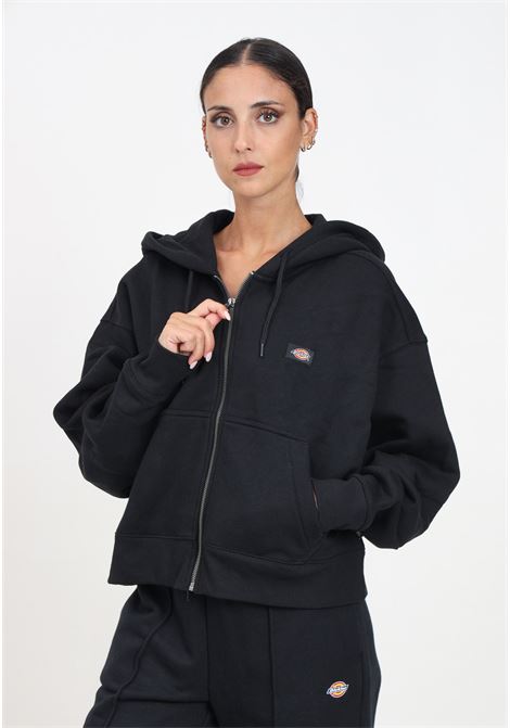 Felpa con zip Oakport nera da donna DIckies | DK0A4Y1ZBLK1.