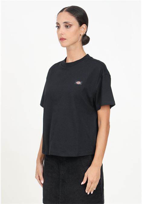 Women's black casual t-shirt with logo patch DIckies | DK0A4Y8LBLK1.