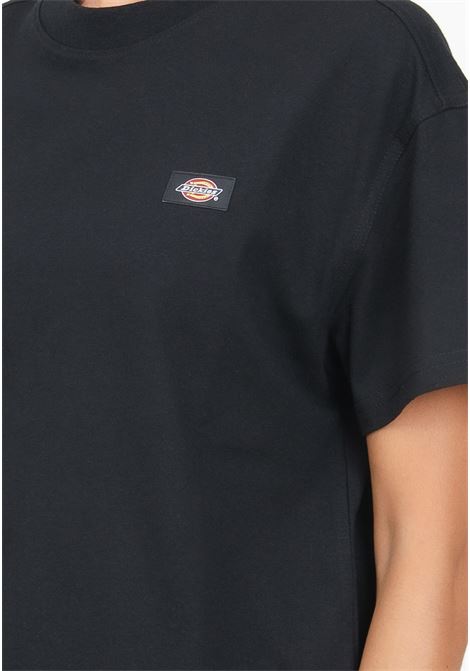 Women's black casual t-shirt with logo patch DIckies | DK0A4Y8LBLK1.