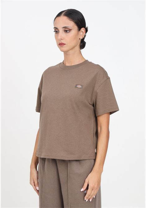 T-shirt a manica corta Oakport marrone da donna DIckies | DK0A4Y8LMR11.