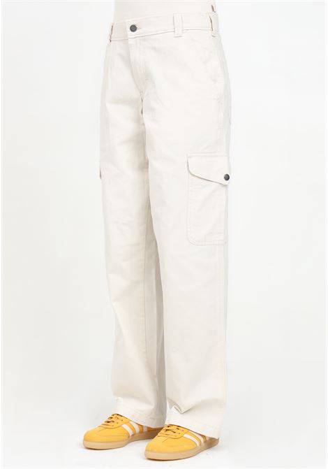 Pantalone casual Duck Canvas bianco da donna DIckies | DK0A864SF901.