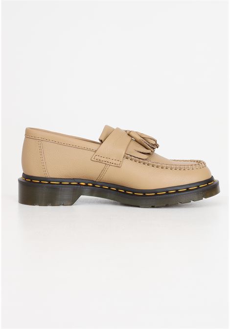 Mocassini da donna beige cuciture gialle modello adrian pelle virginia DR.MARTENS | 31245439.