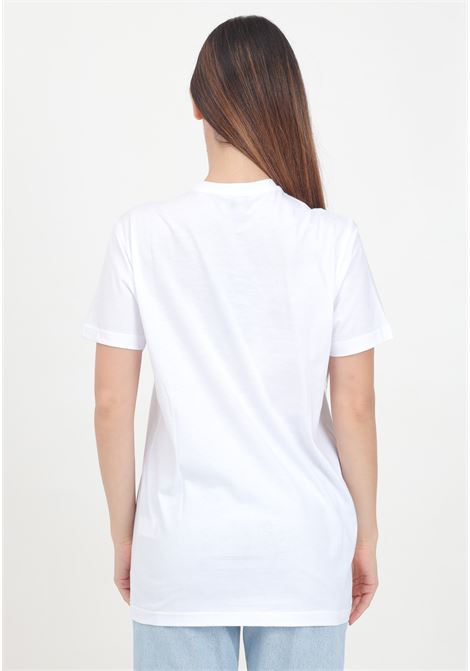 T-shirt a manica corta bianca per donna e bambina con stampa logo lettering DSQUARED | DQ2478D004GDQ100