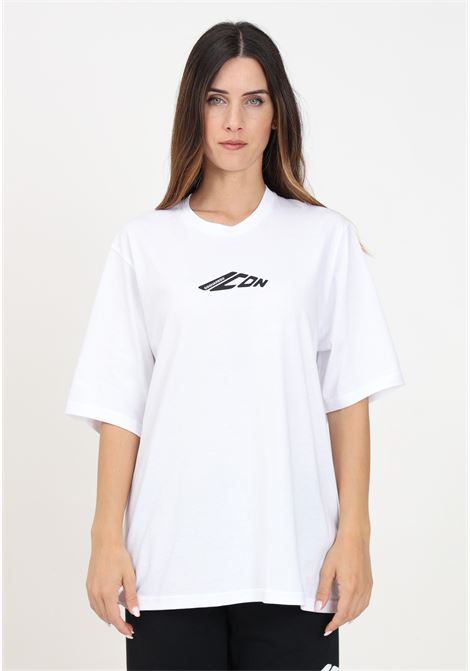 T-shirt a manica corta bianca per donna e bambina con stampa Icon DSQUARED | DQ2659D00MVDQ100