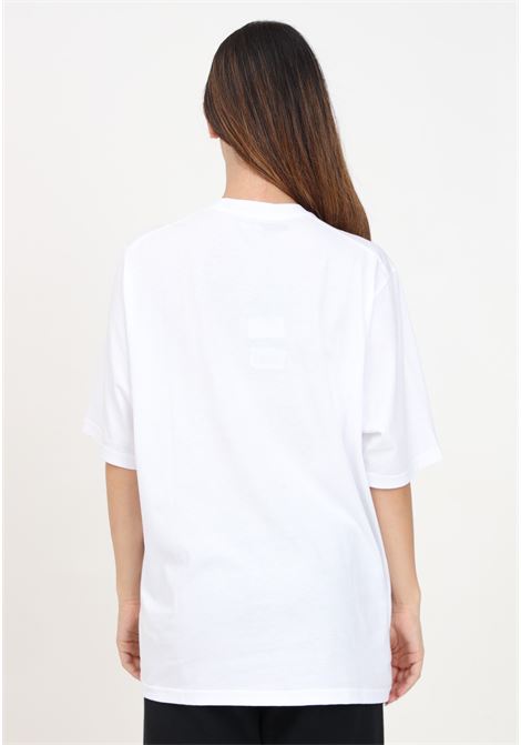T-shirt a manica corta bianca per donna e bambina con stampa Icon DSQUARED | DQ2659D00MVDQ100