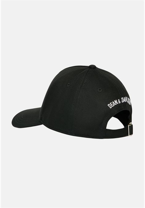 Cappello con visiera nero per uomo e donna rifinito da stampa foglia d'acero DSQUARED2 | DQ2634D00YTDQ900