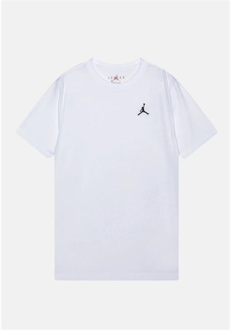 T-shirt a manica corta bianca per bambino e bambina con ricamo Jumpman JORDAN | 95D266001