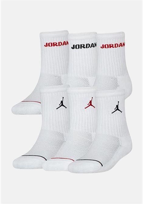 Legend Crew socks 2 types with Air Flight logo and white script logo 6 pcs JORDAN | BJ0343001