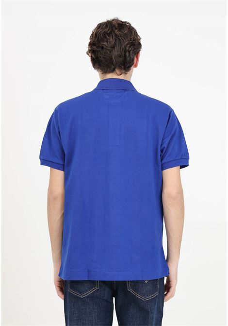 Blue polo shirt for men and women with crocodile logo patch LACOSTE | 1212BDM