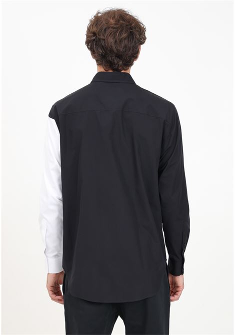 Moschino Graphic black and white men's elegant shirt MOSCHINO | 242ZR020270352555