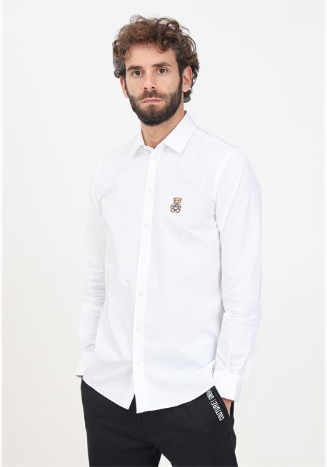 White Teddy Bear elegant shirt for men MOSCHINO | 242ZR022170351001