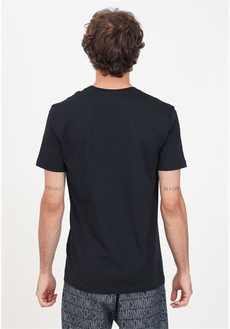 Men's black short-sleeved T-shirt with logo MOSCHINO | 242ZR071270410555