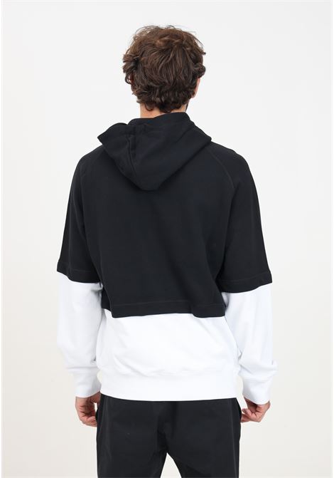 Black and white Upside Down Logo hoodie for men MOSCHINO | 242ZR170970283555