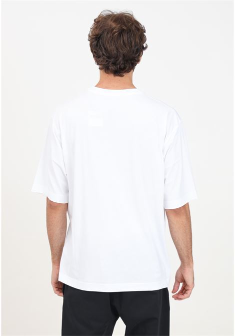 T-shirt a manica corta bianca da uomo con tasca al petto e logo MOSCHINO | 242ZZ070752411001