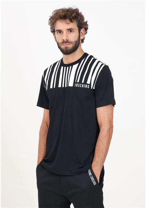 Black Barcode short sleeve t-shirt for men MOSCHINO | 242ZZ071252411555