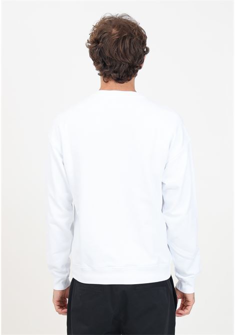 Men's white crewneck sweatshirt with pocket MOSCHINO | 242ZZ170752281001