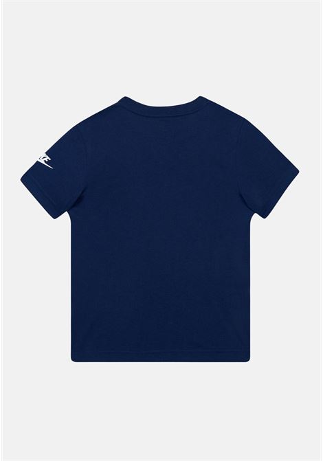 T-shirt a manica corta blu per bambino e bambina con stampa logo NIKE | 86J575B0H