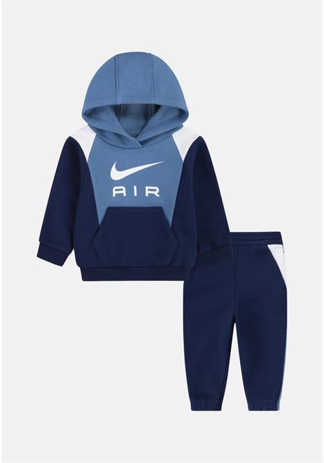 Tuta blu da bambino con stampa logo NIKE | 86M260U90