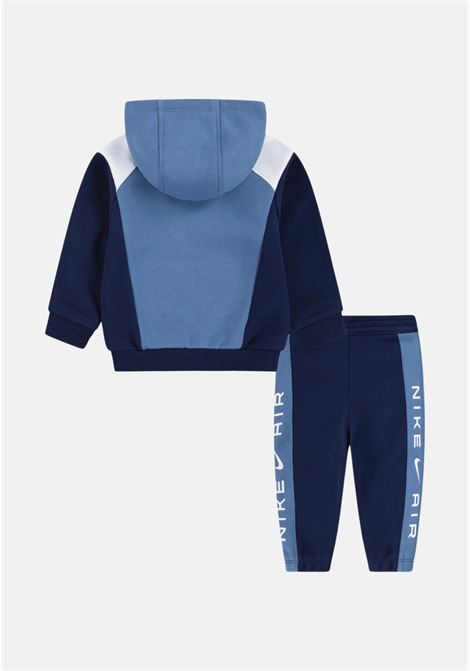 Tuta blu da bambino con stampa logo NIKE | 86M260U90