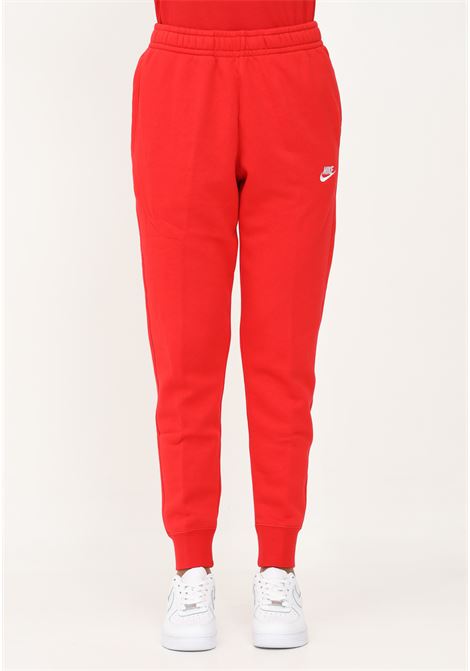 Pantaloni Sportswear Club Fleece da uomo donna  rosso con logo NIKE | BV2671657