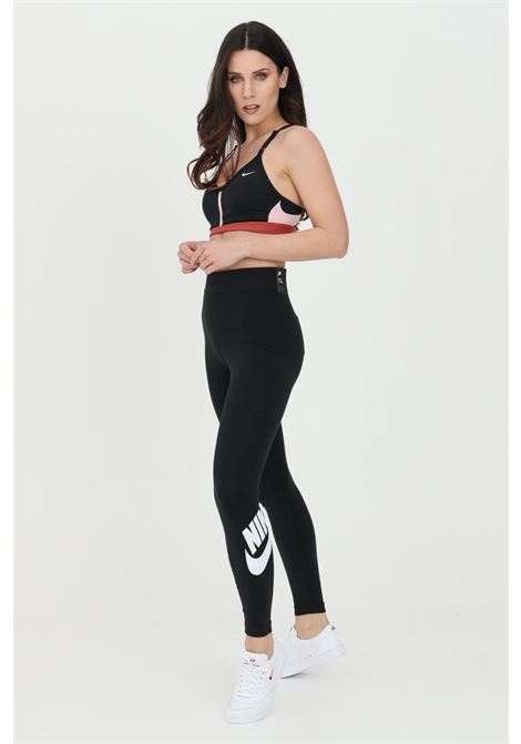 Black women's leggings with logo print NIKE | CZ8528010
