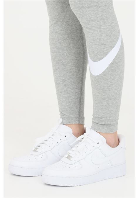 Gray leggings for women with maxi swoosh at the calf NIKE | CZ8530063