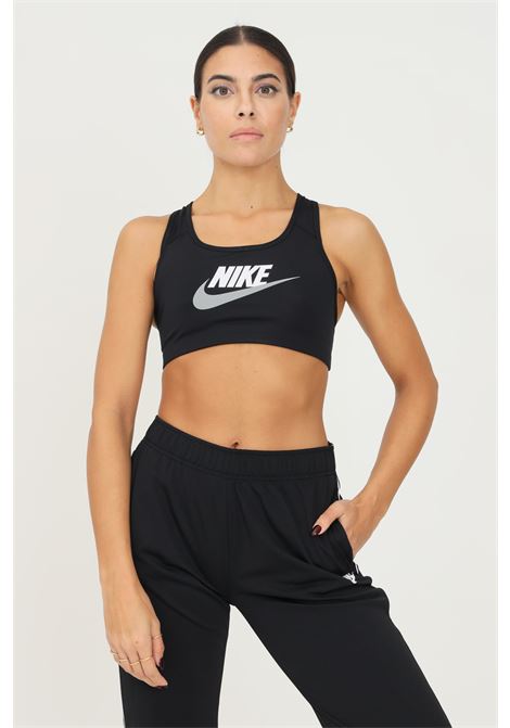 Nike Dri-FIT Swoosh women's black sports top NIKE | DM0579010