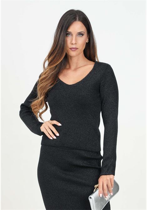 Maglia con scollo a V nera da donna ONLY | 15332153Black