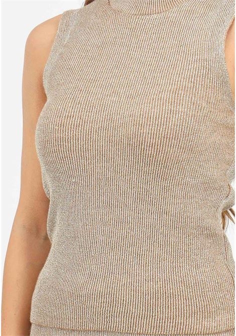 Maglia a collo alto oro da donna con dettagli luccicanti ONLY | 15337516Cartouche