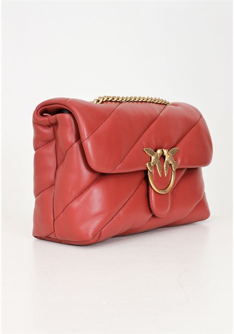 Borsa a tracolla Classic Love Bag Puff rosso mattone da donna PINKO | 100038-A0F2B08Q