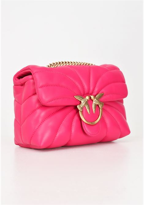 Borsa a tracolla Mini Love Bag Puff fucsia da donna PINKO | 100039-A1EXN17Q