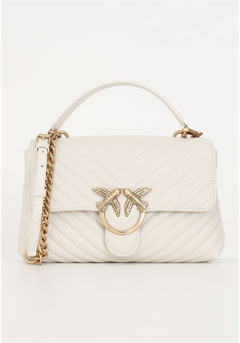 Borsa a tracolla Lady Love Bag Puff  bianco seta da donna PINKO | 100043-A0GKZ14Q