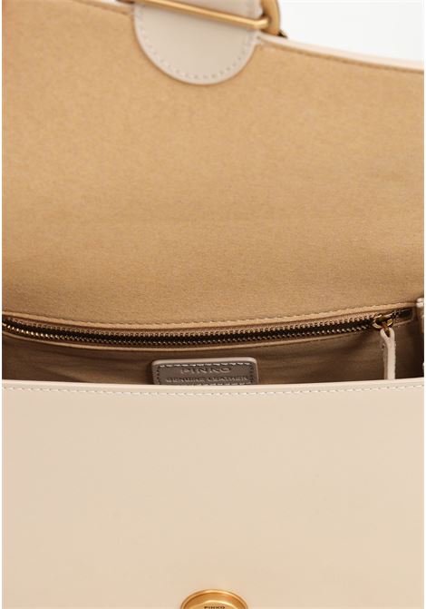 Borsa a mano Love Bag One Top Handle Light beige da donna PINKO | 100066-A0F1C50Q