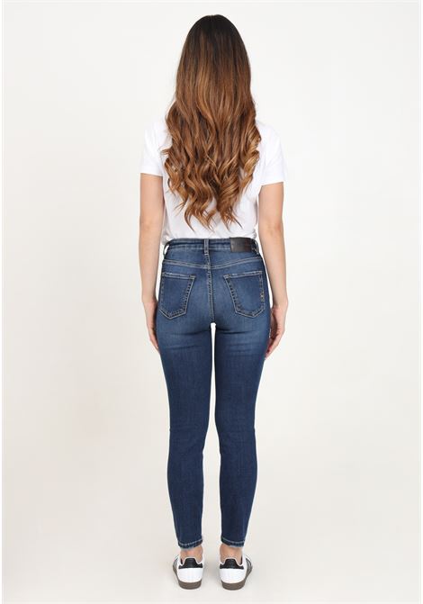 Sabrina five-pocket jeans in blue denim for women PINKO | 100169-A21WPJC
