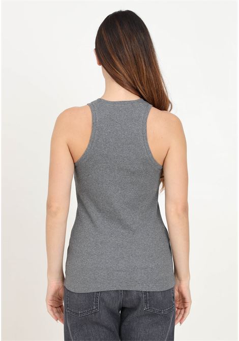 Gray Distinct tank top for women with logo lettering PINKO | 100822-A22XI76