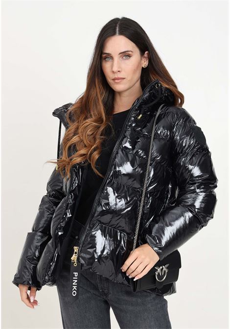 Black Eleodoro down jacket for women PINKO | 101597-A11KZ99